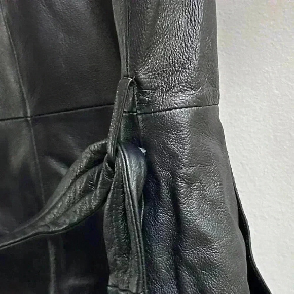 SOLD Vintage 90s/Y2K Worthington Genuine Leather Belted Waist Coat | Women’s MP - Picture 14 of 14